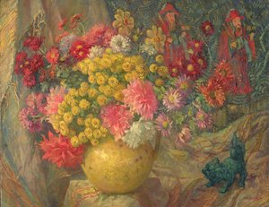 豊富な花の束、1930年代頃
